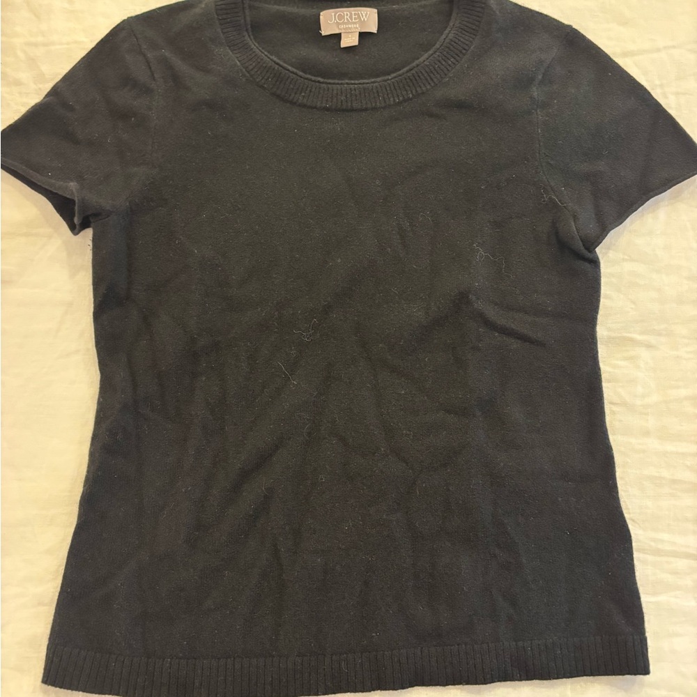 J.Crew Black 100% Cashmere Sweater Too
